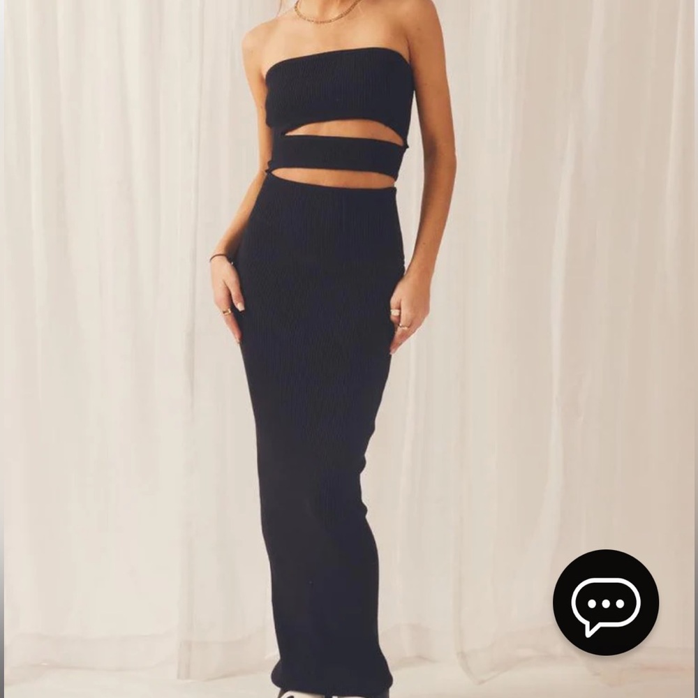 Peppermayo strapless cutout dress